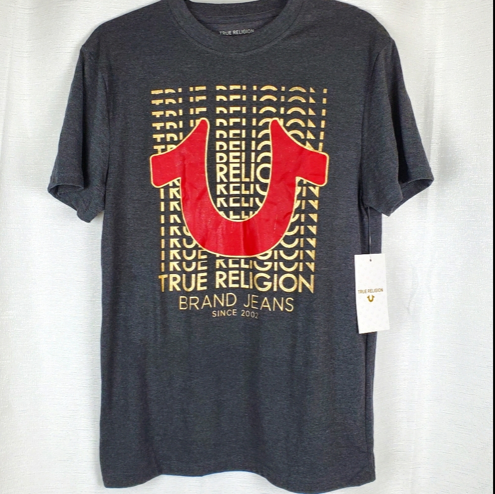 NWT True Religion Logo Short Sleeve Tee